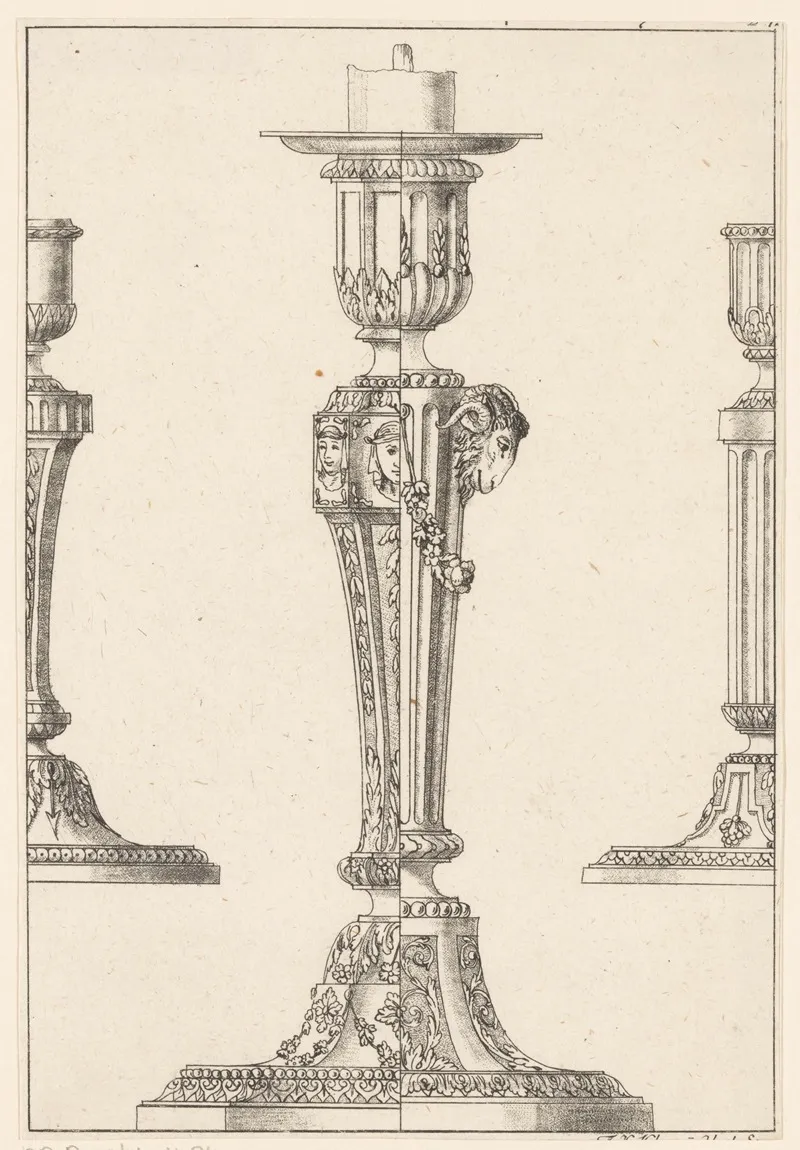 Candlesticks 5 Wall Art by Franz Xaver Habermann - High-Resolution Digital Print