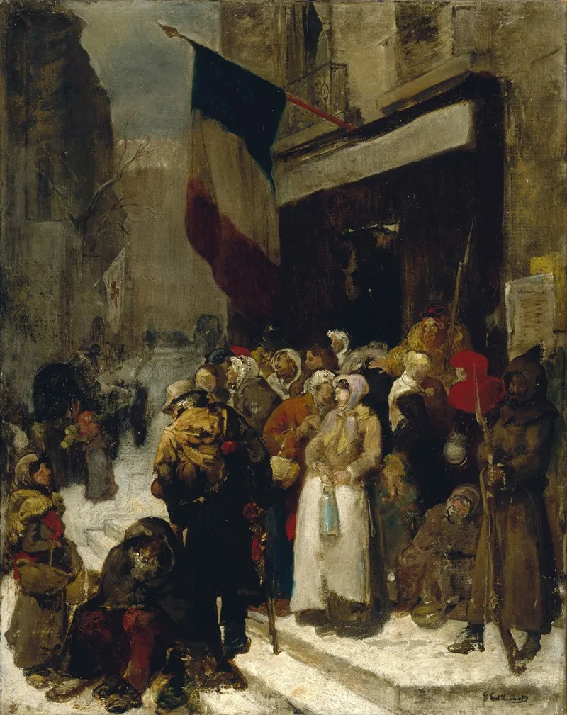Cantine Municipale Au Faubourg Saint Martin Pendant Le Siege De Paris 1871