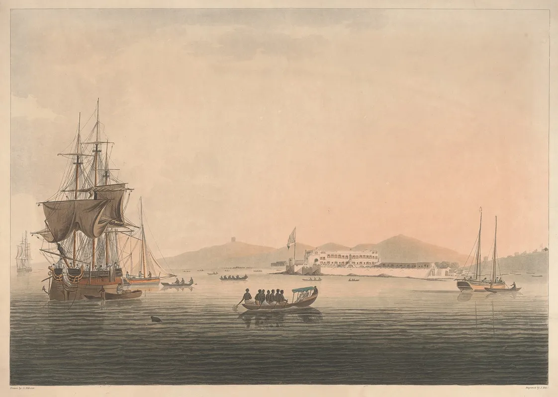Cape Coast Castle A British Settlement On The Gold Coast Of Africa Wall Art by George Webster - High-Resolution Digital Print