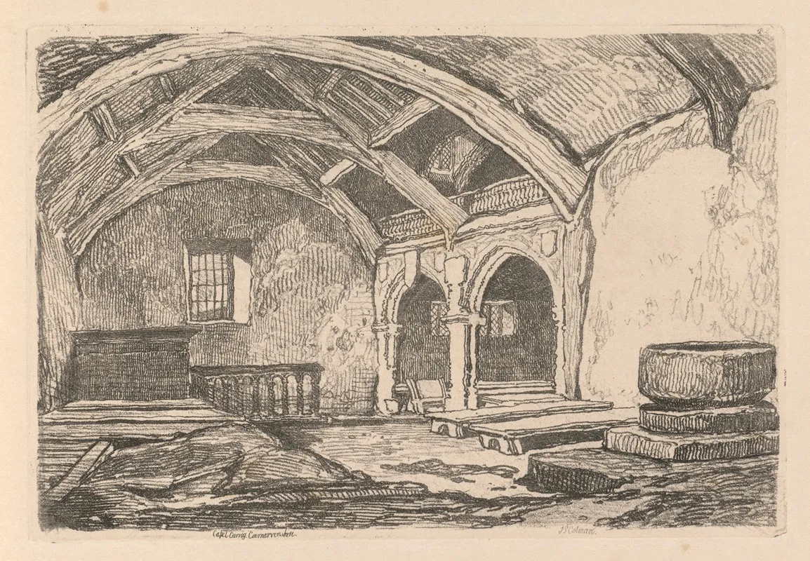 Capel Carrig Caernarvonshire Wall Art by John Sell Cotman - High-Resolution Digital Print