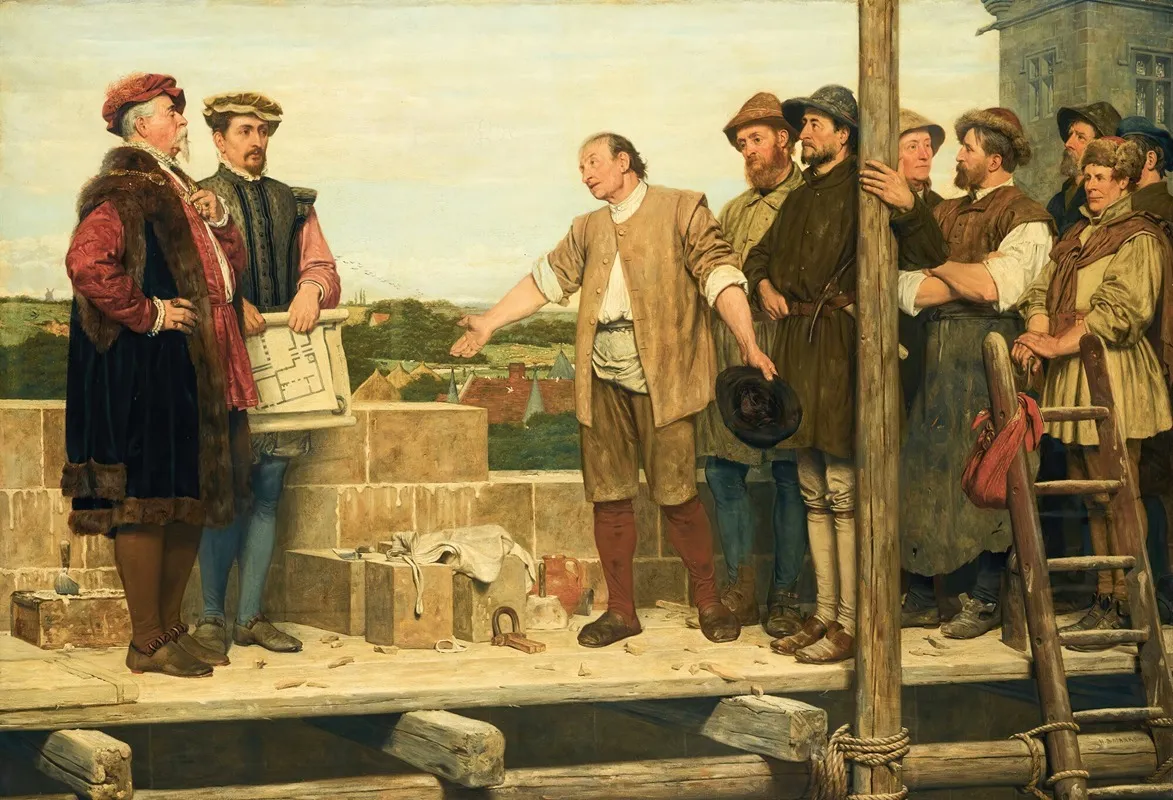 Capital And Labour Wall Art by Henry Stacy Marks - High-Resolution Digital Print