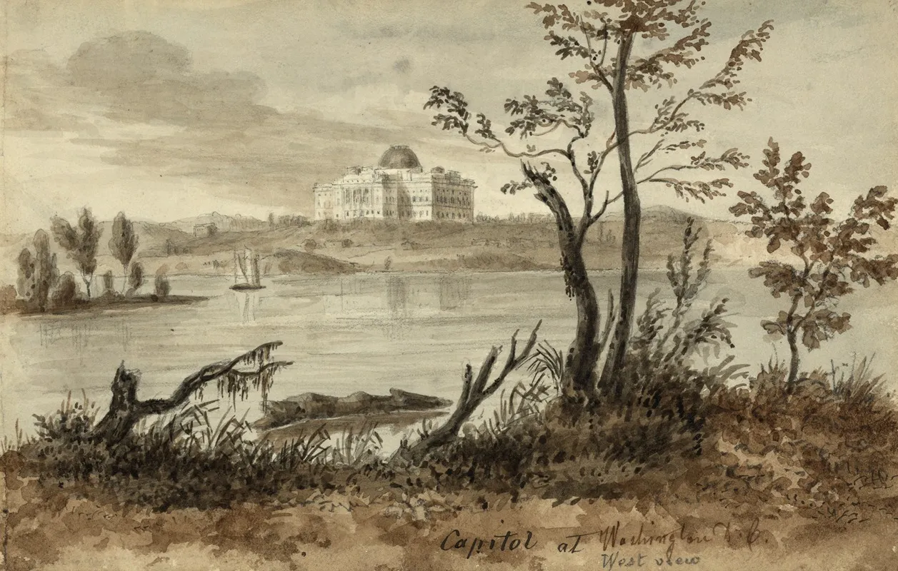 Capitol At Washington D C West View