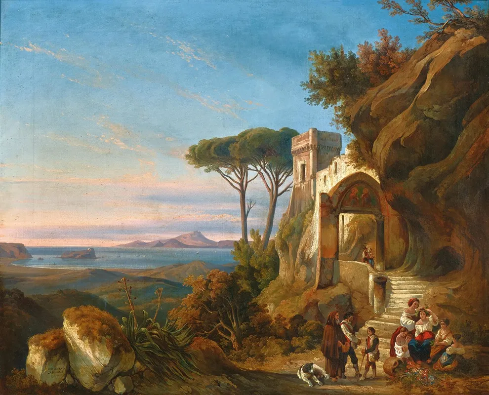 Capo Miseno Wall Art by Consalvo Carelli - High-Resolution Digital Print