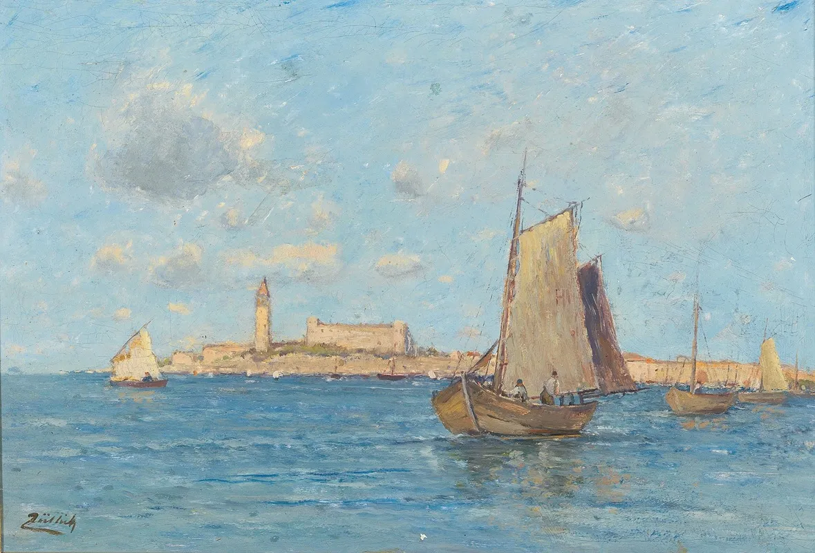 Capodistria An Der Adria Wall Art by Andor Züllich Von Züllborn - High-Resolution Digital Print