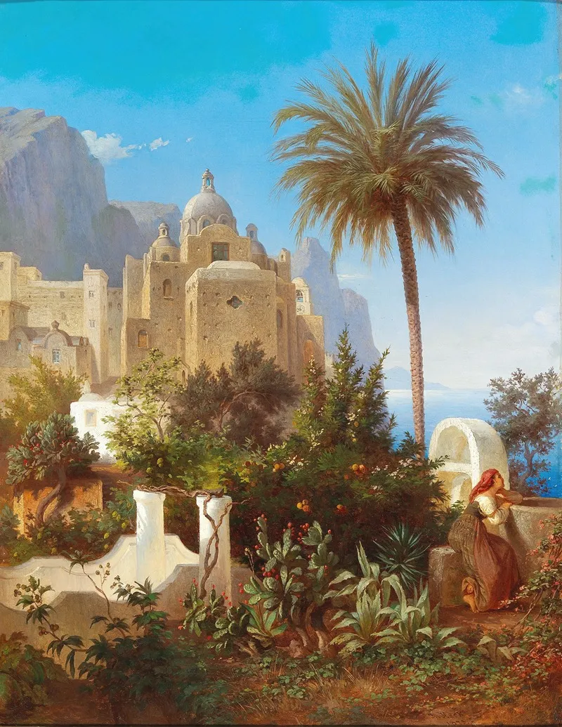 Capri Chiesa San Stefano Wall Art by Wilhelm Emil Robert Heck - High-Resolution Digital Print