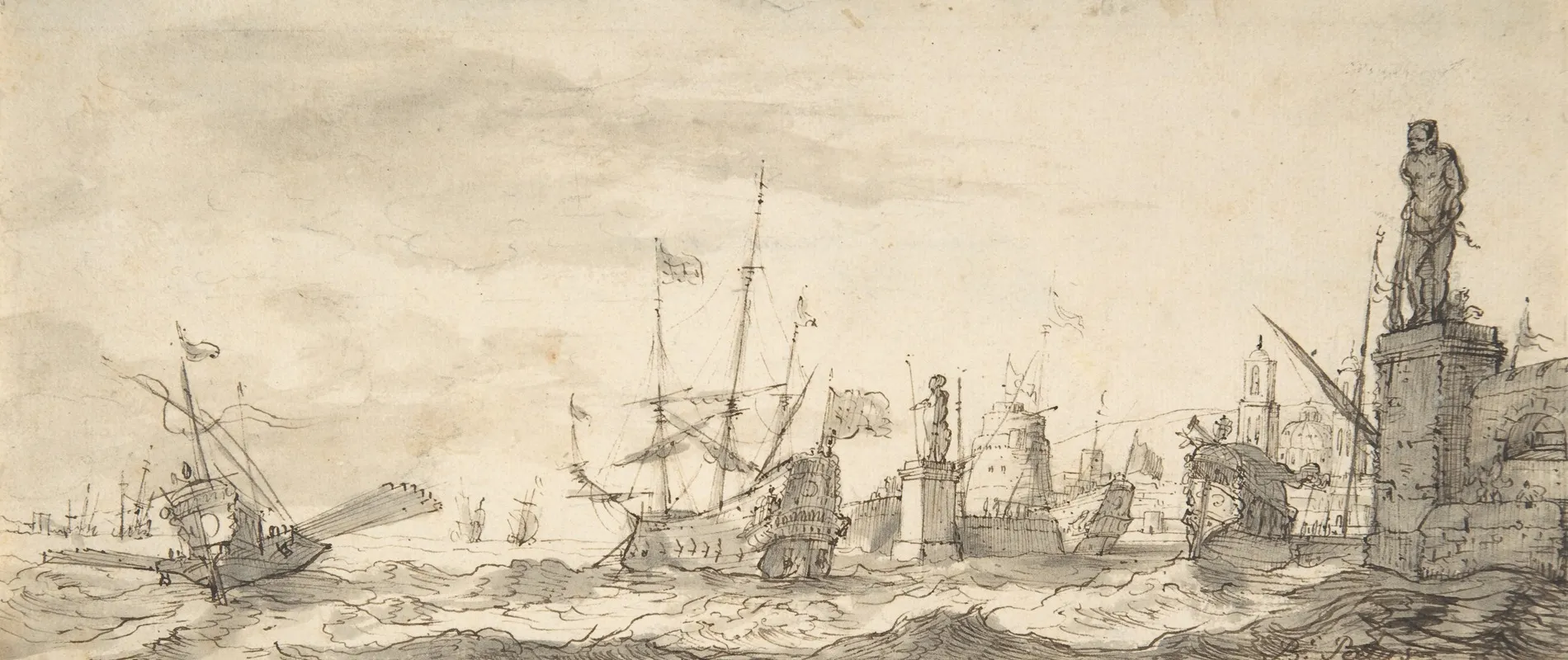 Capriccio View Of A Mediterranean Port