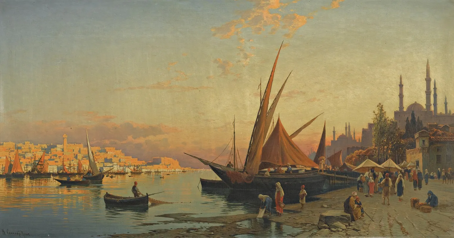 Capriccio View Of The Golden Horn Constantinople