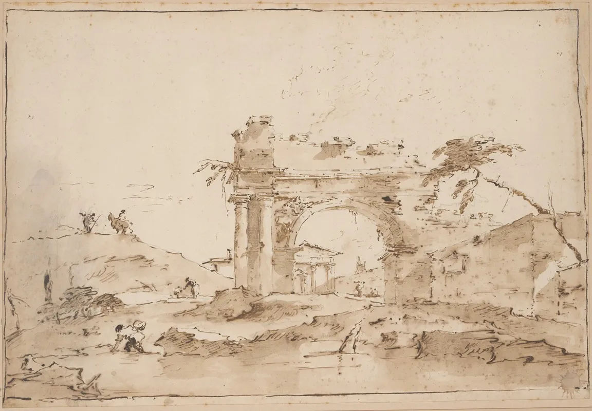 Capriccio With Roman Ruins