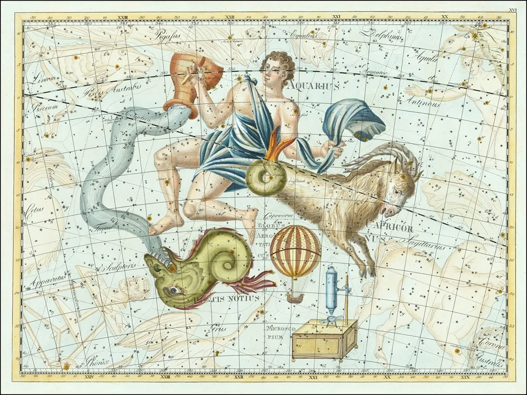 Capricornus Coelum Stellatum Wall Art by Johann Elert Bode - High-Resolution Digital Print
