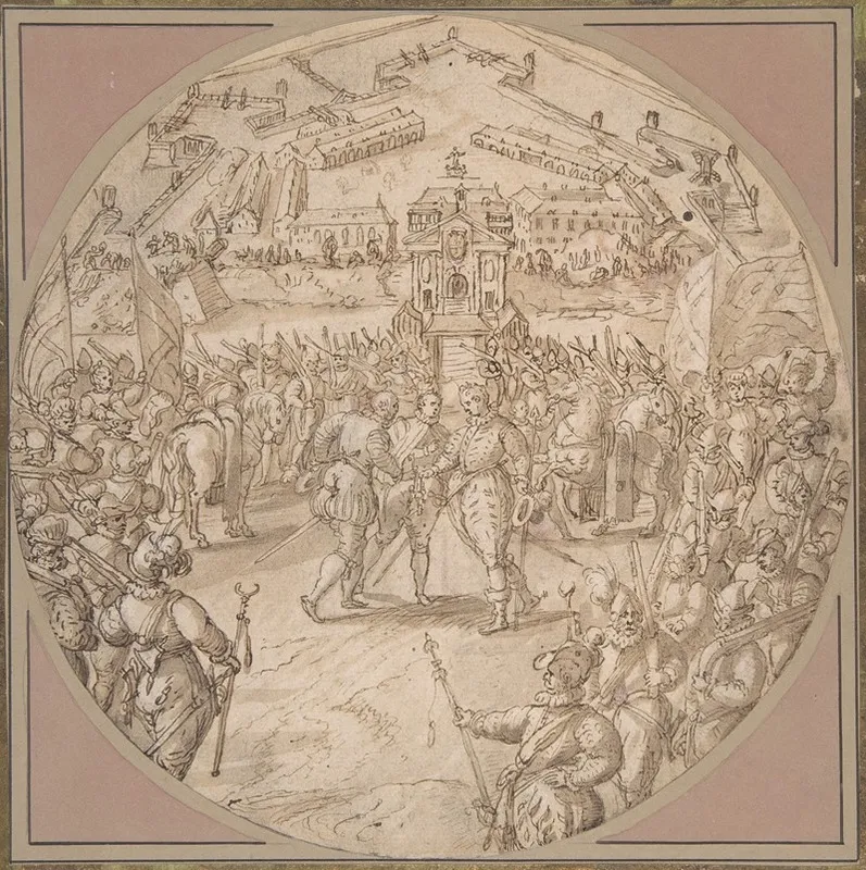 Captain De Bours Handing Over The Keys To The Citadel Of Antwerp To The Estates General