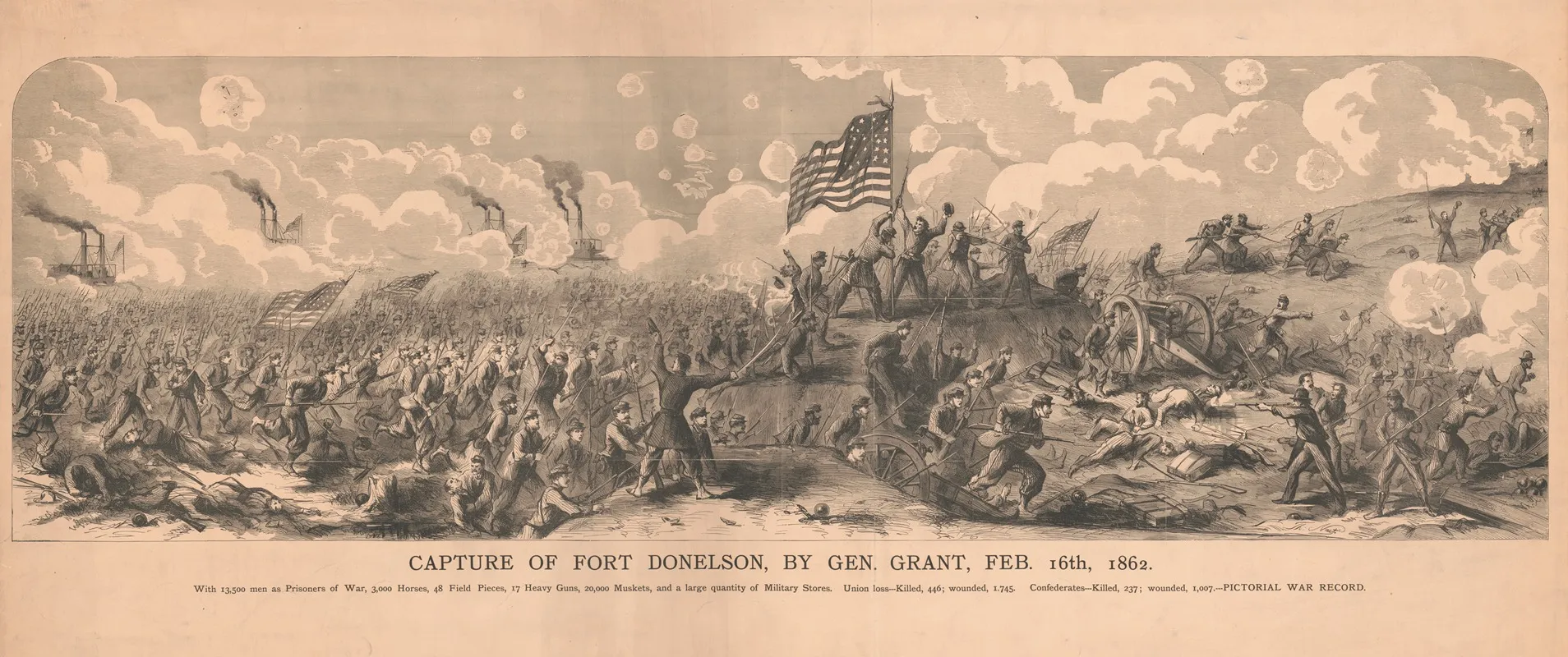Capture Of Fort Donelson By Gen Grant Feb 16th 1862