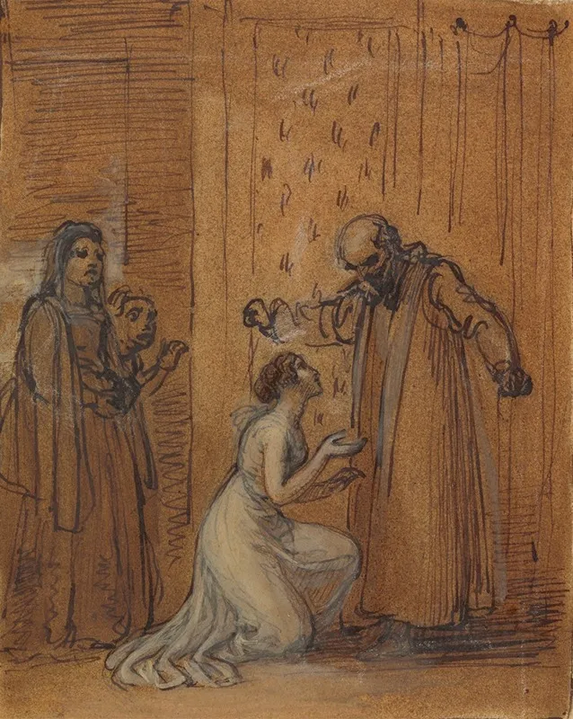 Capulet Railing At His Daughter Juliet
