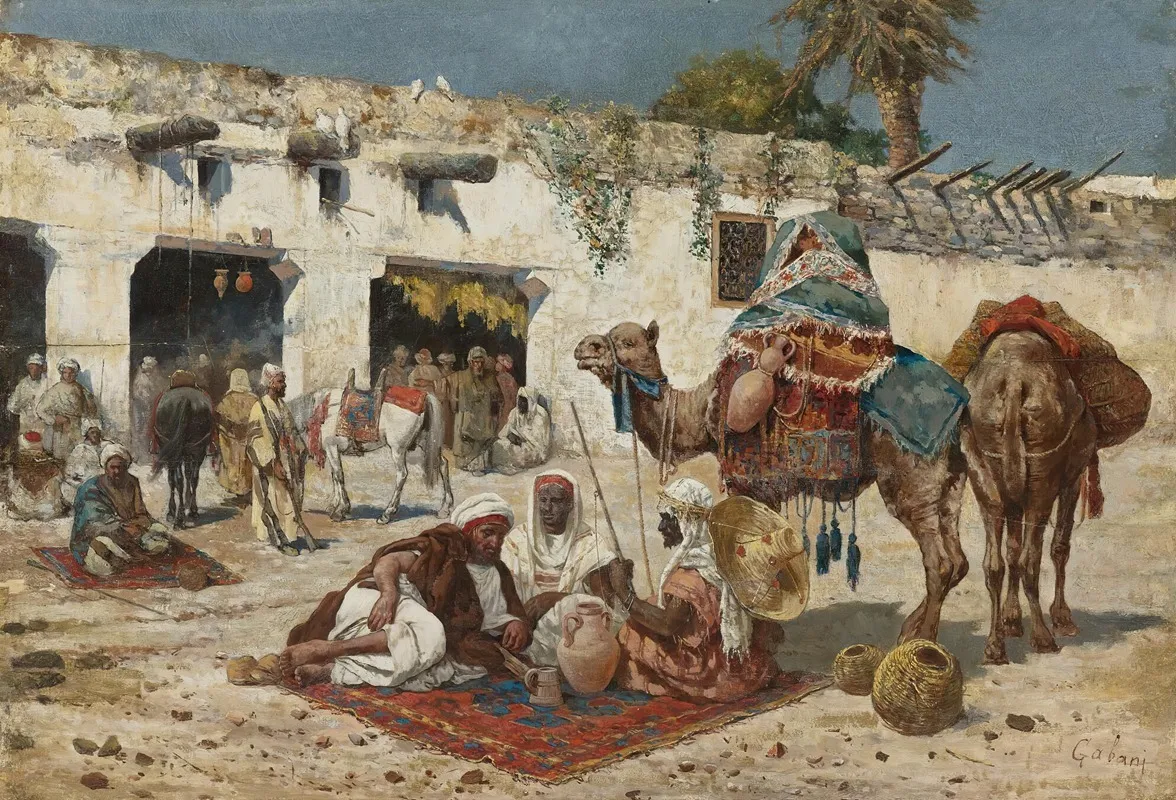 Caravan At Rest Wall Art by Giuseppe Gabani - High-Resolution Digital Print