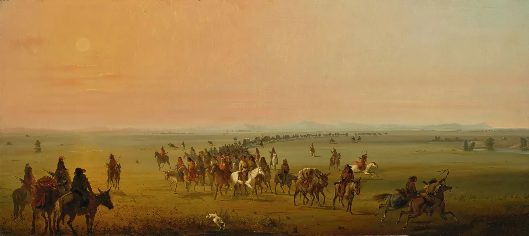 Caravan En Route Sir William Drummond Stewarts Caravan