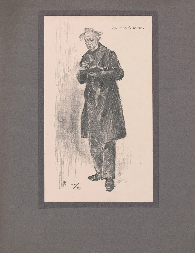 Card And Print From O V Folio 15 An Odd Volume by Phil May - High-Resolution Digital Print