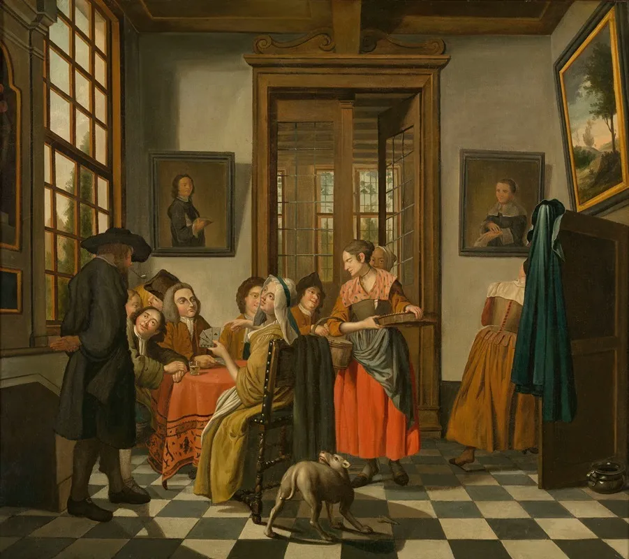 Card Game 3 Wall Art by Jan Josef Horemans the Younger - High-Resolution Digital Print