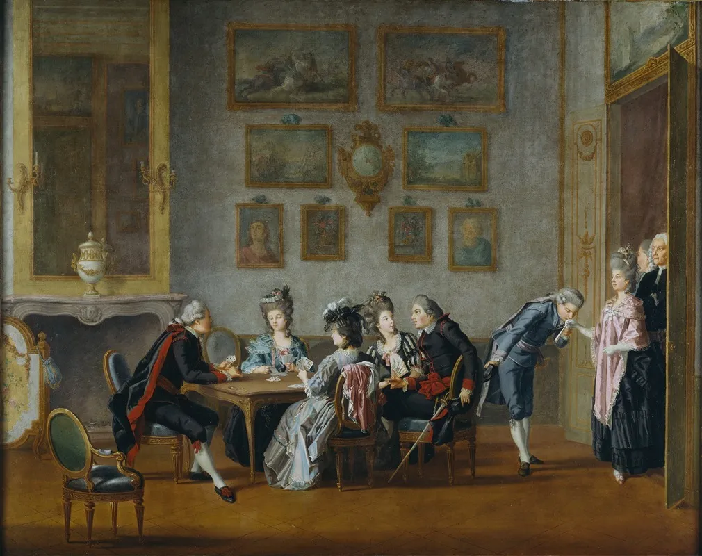 Card Party In The Home Of Elis Schroderheim