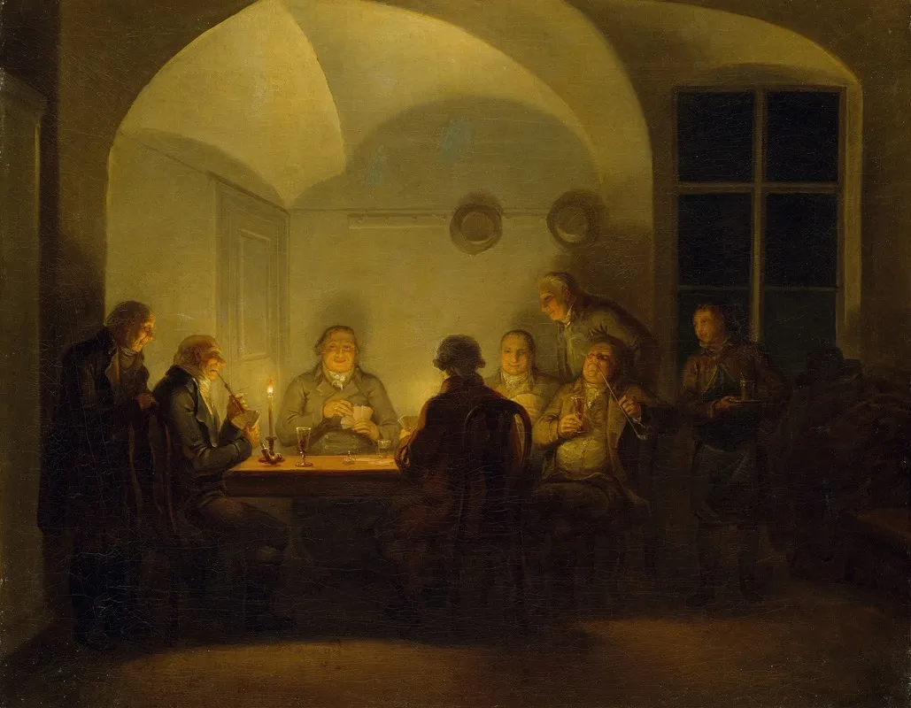 Card Players Wall Art by Alexander Lauréus - High-Resolution Digital Print