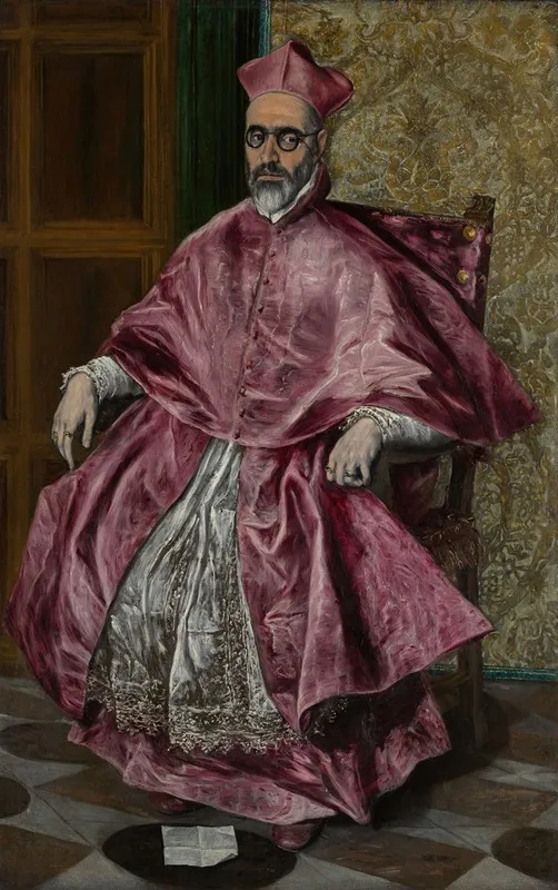 Cardinal Fernando Nino De Guevara 1541 1609 Wall Art by El Greco (Domenikos Theotokopoulos) - High-Resolution Digital Print