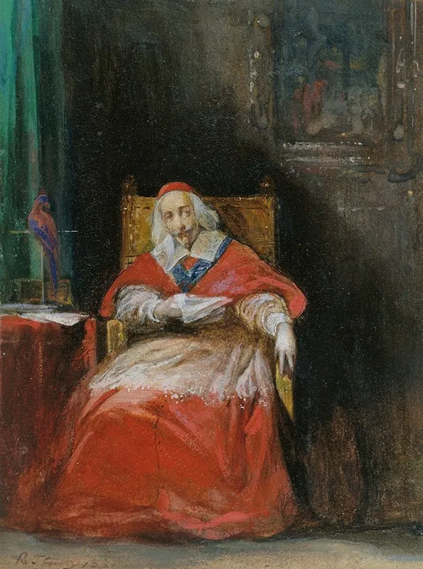 Cardinal Richelieu Wall Art by Joseph Nicolas Robert-Fleury - High-Resolution Digital Print