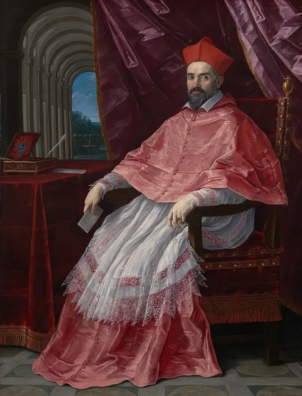 Cardinal Roberto Ubaldini 1581 1635 Papal Legate To Bologna Wall Art by Guido Reni - High-Resolution Digital Print