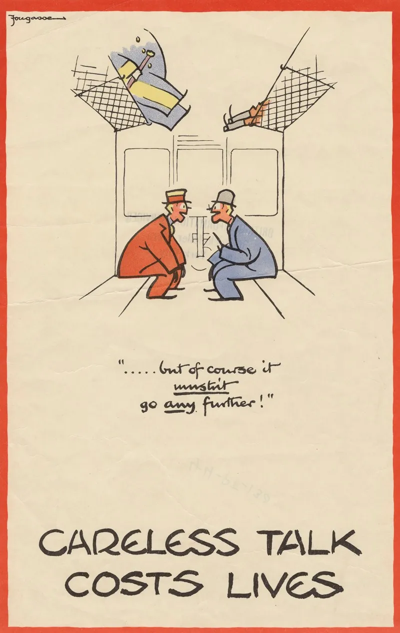 Careless Talk Costs Lives 2 Wall Art by Anonymous - High-Resolution Digital Print