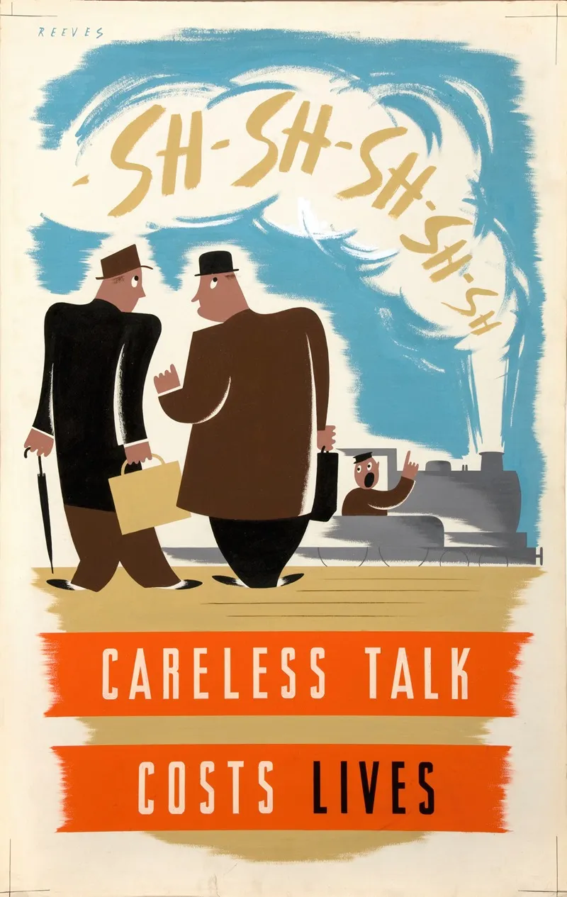 Careless Talk Costs Lives Wall Art by Anonymous - High-Resolution Digital Print