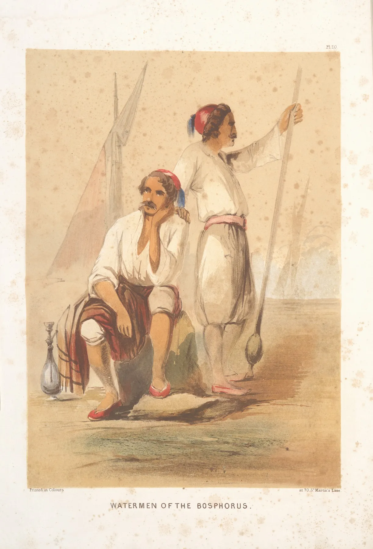 Cargees Or Watermen Of The Bosphorus Wall Art by Forbes MacBean - High-Resolution Digital Print