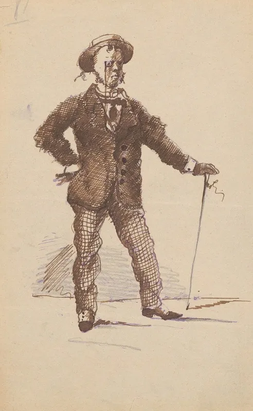 Caricature Of A Dandy