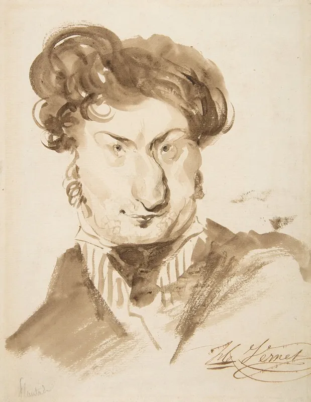 Caricature Of Charles Henri Plantade Wall Art by Horace Vernet - High-Resolution Digital Print