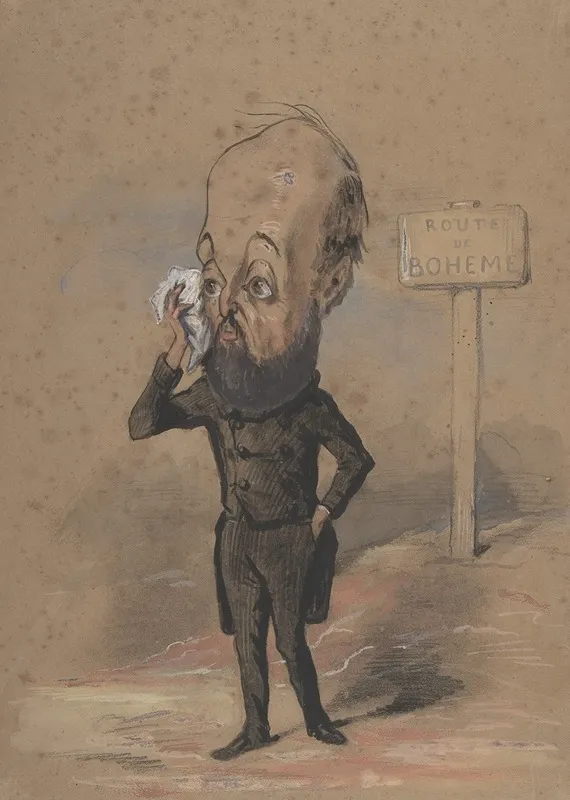 Caricature Of Henri Murger