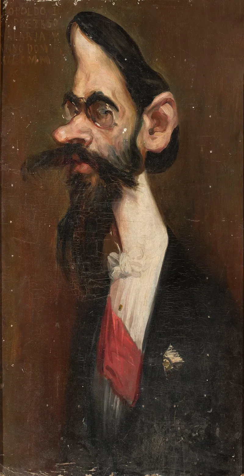 Caricature Of Leopold Wasilkowski Sculptor Wall Art by Konstanty Gorski - High-Resolution Digital Print