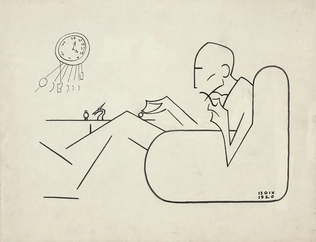 Caricature Of Marcel Duchamp