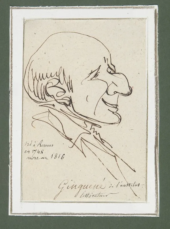 Caricature Of Pierre Louis Ginguene