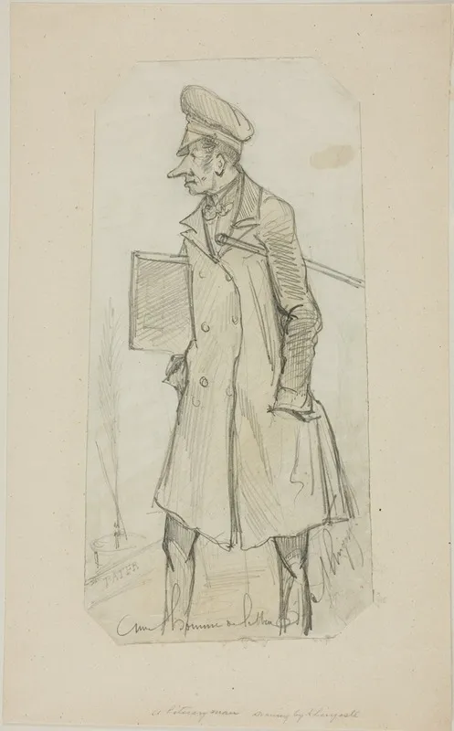 Caricature Of Scholar Wall Art by A. Lingoste - High-Resolution Digital Print