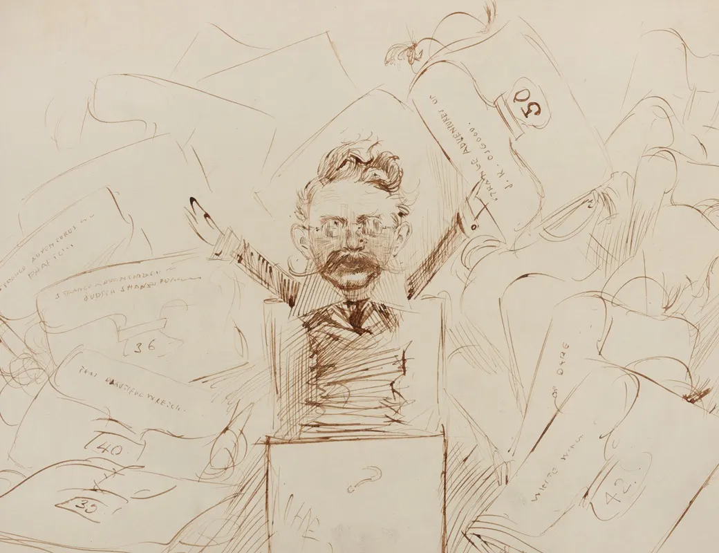 Caricature Of William Black As Jack In The Box