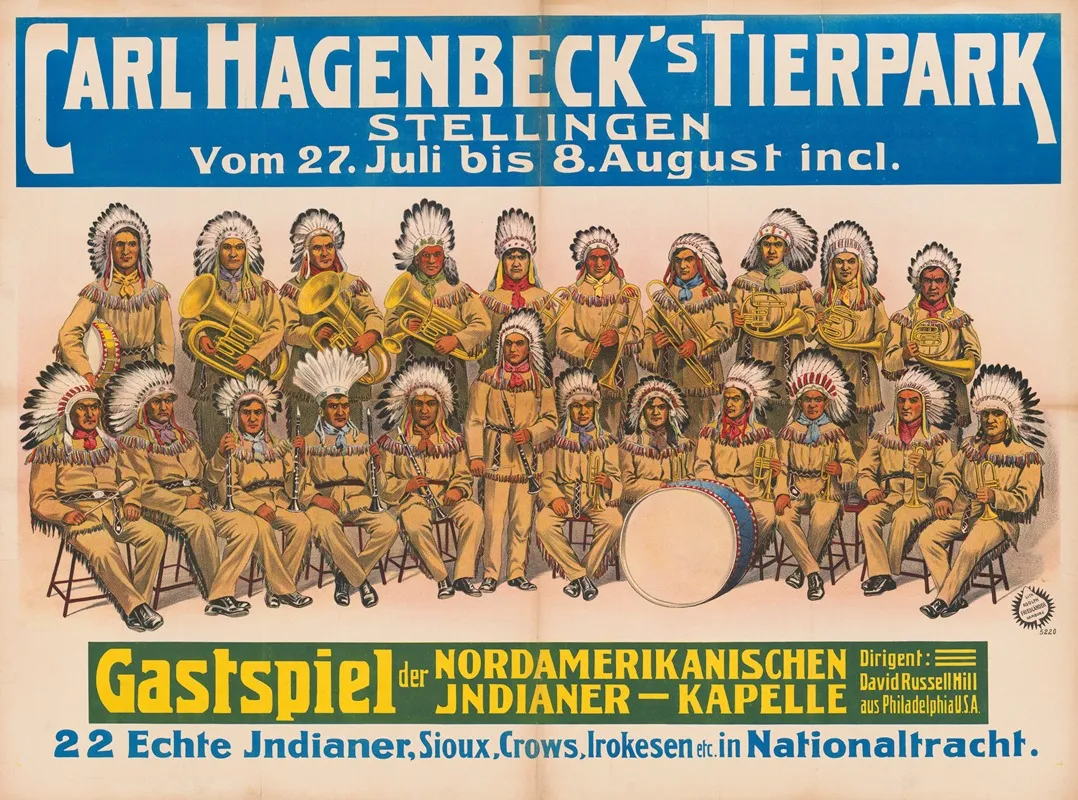 Carl Hagenbecks Tierpark Stelligen Wall Art by Adolf Friedländer Lith. - High-Resolution Digital Print