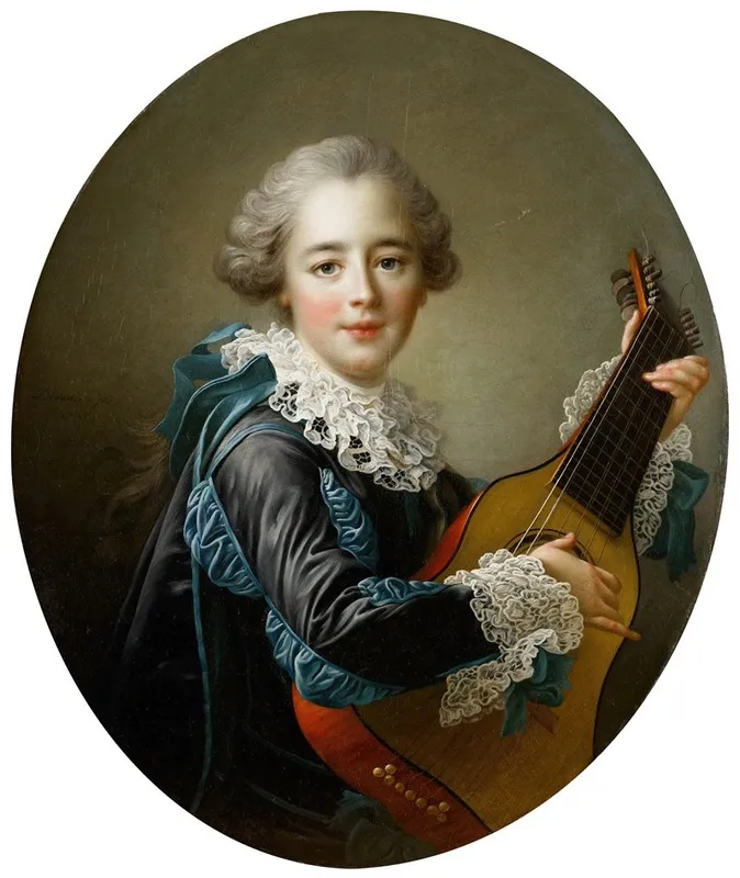 Carlos Fernando Fitzjames Stuart Marquess Of Jamaica Wall Art by François-Hubert Drouais - High-Resolution Digital Print