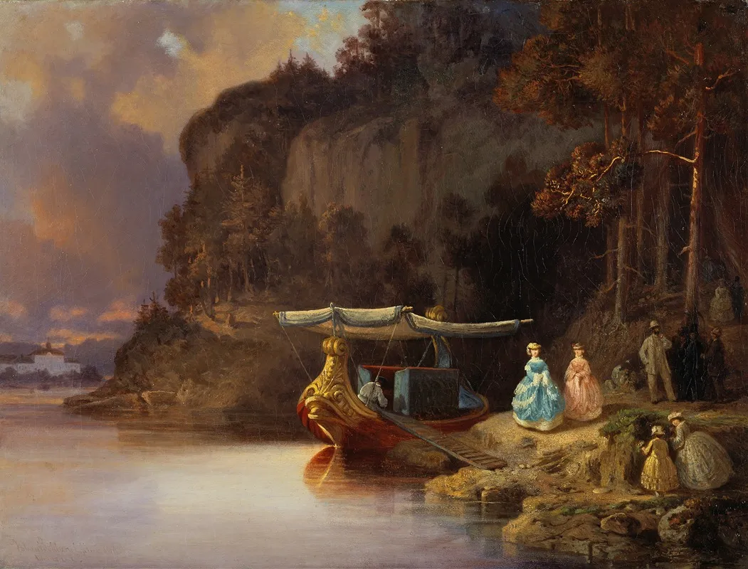 Carls Cliff View Of Edsviken Wall Art by Johan Christoffer Boklund - High-Resolution Digital Print