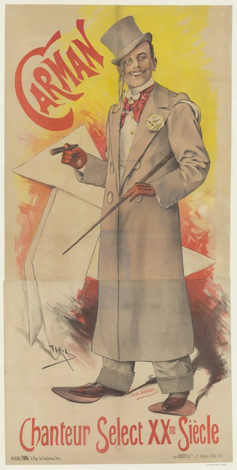 Carman Chanteur Select Xxme Siecle Wall Art by Cândido de Faria - High-Resolution Digital Print