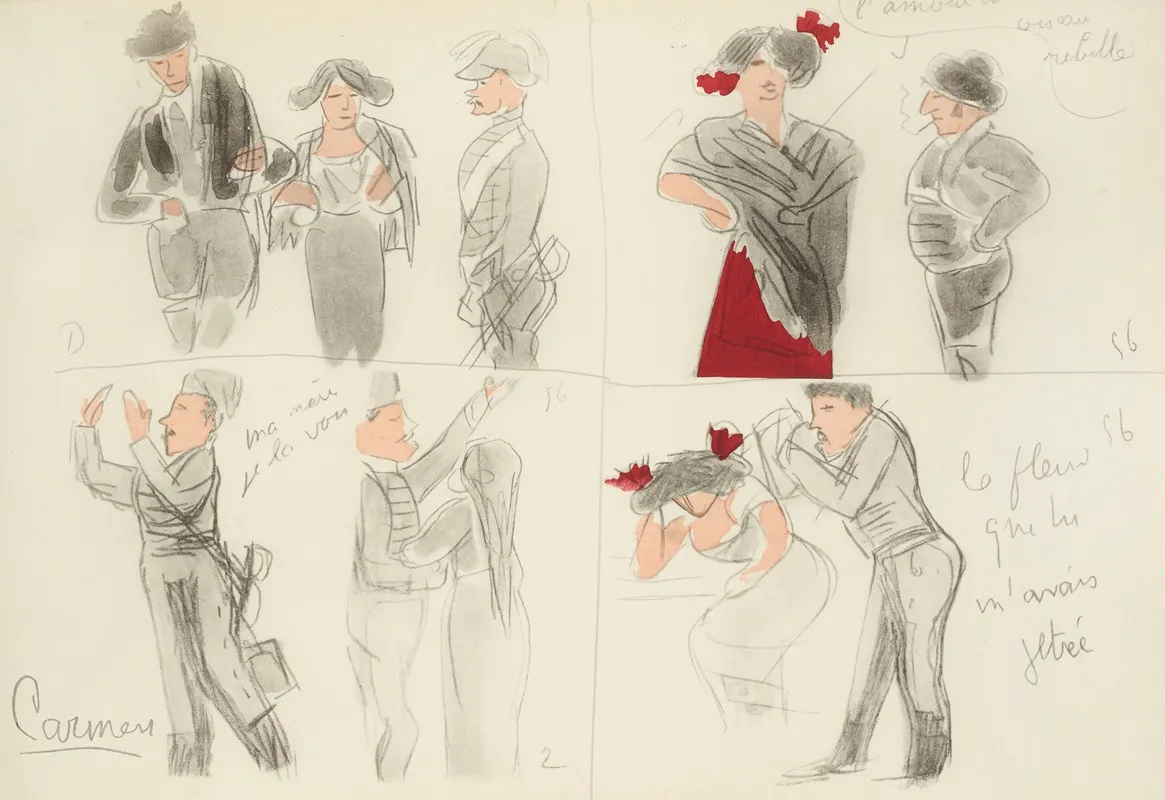 Carmen 8 Wall Art by Paul Goute - High-Resolution Digital Print