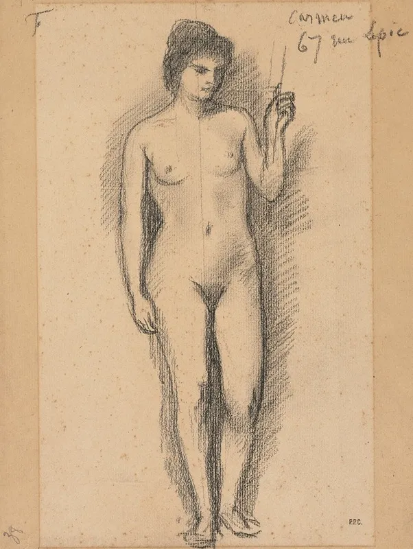 Carmen Wall Art by Pierre Puvis de Chavannes - High-Resolution Digital Print