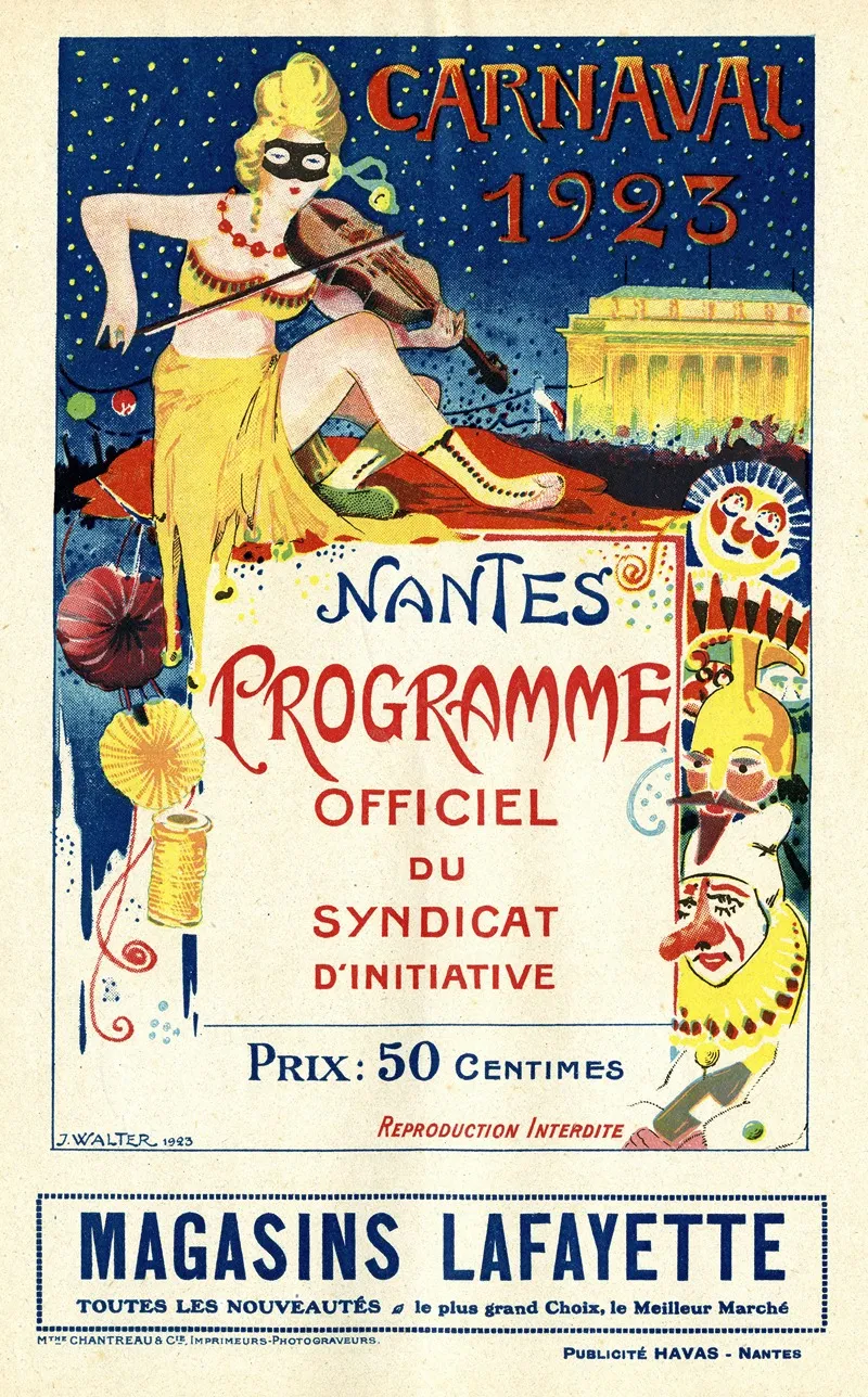 Carnaval 1923 Wall Art by J. Walter - High-Resolution Digital Print