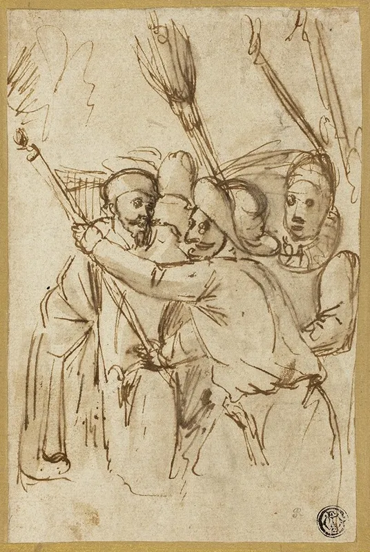 Carnival Figures Wall Art by Antonio Carracci - High-Resolution Digital Print