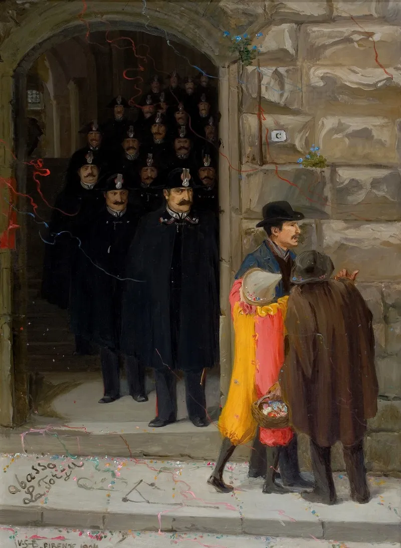 Carnival In Florence Wall Art by Venny Soldan-Brofeldt - High-Resolution Digital Print