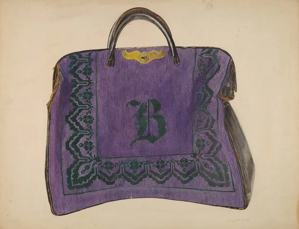 Carpet Bag 6 Wall Art by J.J. O'Neill - High-Resolution Digital Print
