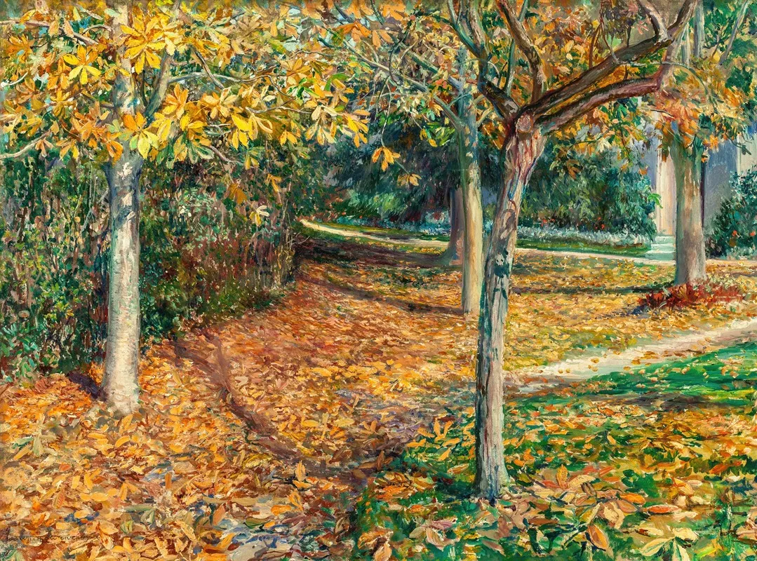 Carpet Of Leaves Giverny