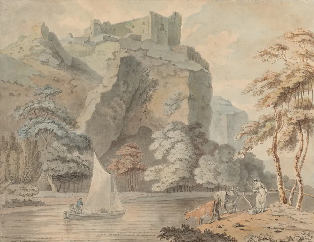 Carrig Cennen Castle Carmarthenshire Wall Art by Rev. John Gardnor - High-Resolution Digital Print