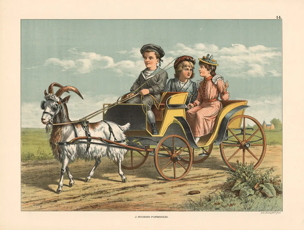 Cart Pulled By A Goat