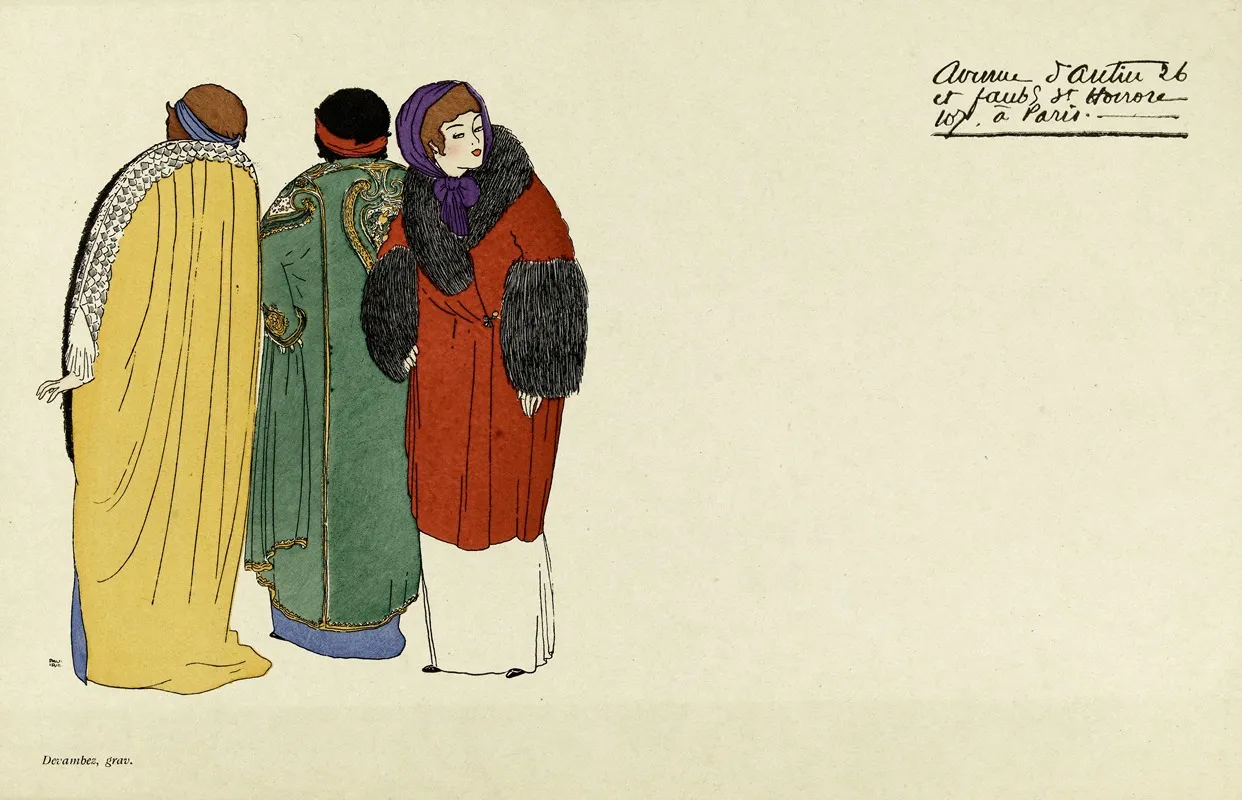 Carte Publicitaire Illustree De La Maison Poiret 3